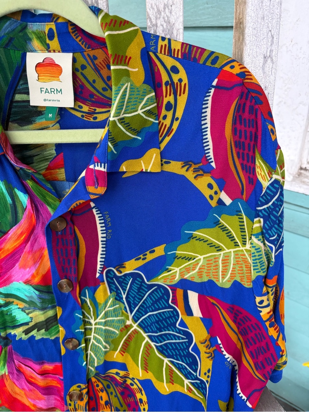 Farm Rio Banana and Bird Button Down
